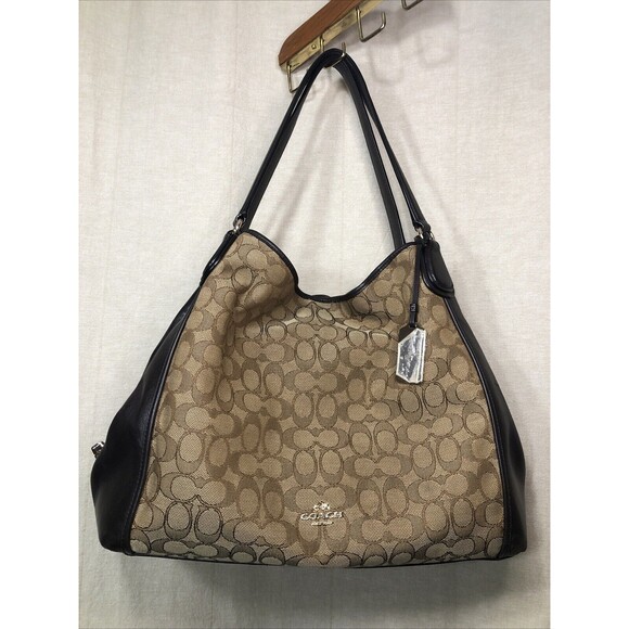 Coach Handbags - COACH Women's Signature Edie 31 Shoulder Bag In Color Brown